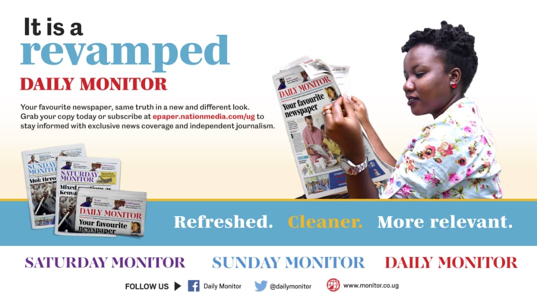 DailyMonitor's tweet photo. Have you checked out our #MonitorRevamped fresh paper? It's fresh, it's exciting, it's revamped. Pick a copy from the stands or online at https://t.co/voBHaNDLWK https://t.co/eyBI00Q5GV
