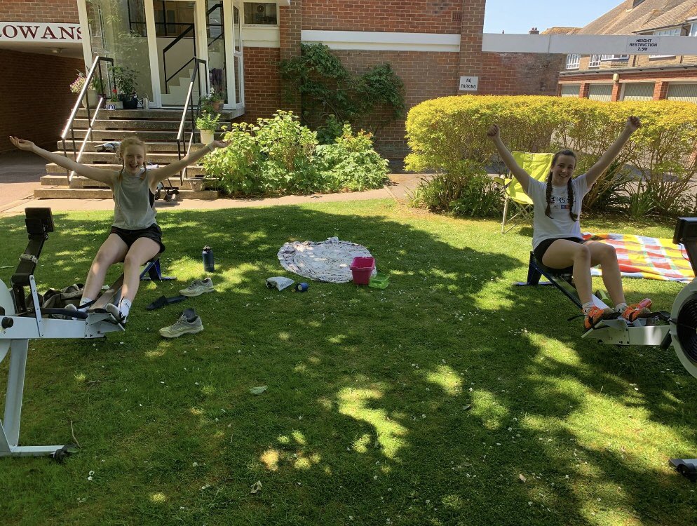 ShorehamRC's tweet photo. They’ve done it! Fabulous work girls! #Shoreham RC junior members Lily &amp; Eva have rowed a huge 100km today in aid of @NHSCharities. Not too late to sponsor them here: https://t.co/6CDZ3GSRWB  @BBCSussexSport @Shoreham_Herald @brightonargus https://t.co/0krglKv5D0