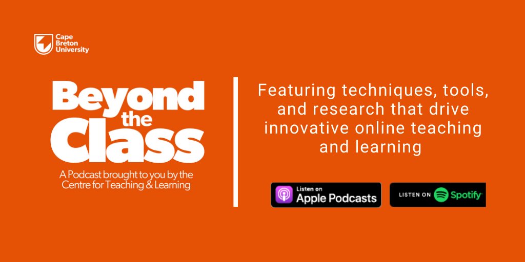 Listen to the CTL's podcast, Beyond the Class: Scott Thomas, Human Rights Officer at CBU, talks about developing and encouraging an inclusive environment in online courses, and the benefits of a diverse student population. bit.ly/2zTh2vA