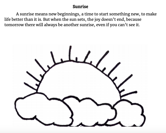 roth_miss's tweet photo. One of the joys of teaching is learning from your students.  Please enjoy my student's thoughtful words in "Sunrise."
#fifthgrade #distancelearning #impressed https://t.co/p9i2j6Axeq
