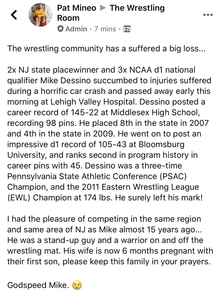 The Wrestling Room (Pat Mineo) tweet media