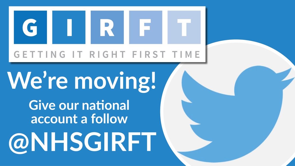 NHS GIRFT South West Regional Hub (@nhsgirft_sw) on Twitter photo This account is moving! From 6th July 2020, we are bringing together all of #GIRFT’s Twitter accounts under one roof. Give <a href="/NHSGIRFT/">Getting It Right First Time (GIRFT)</a> a follow for all of your #GIRFT SW updates This account is moving! From 6th July 2020, we are bringing together all of #GIRFT’s Twitter accounts under one roof. Give <a href="/NHSGIRFT/">Getting It Right First Time (GIRFT)</a> a follow for all of your #GIRFT SW updates