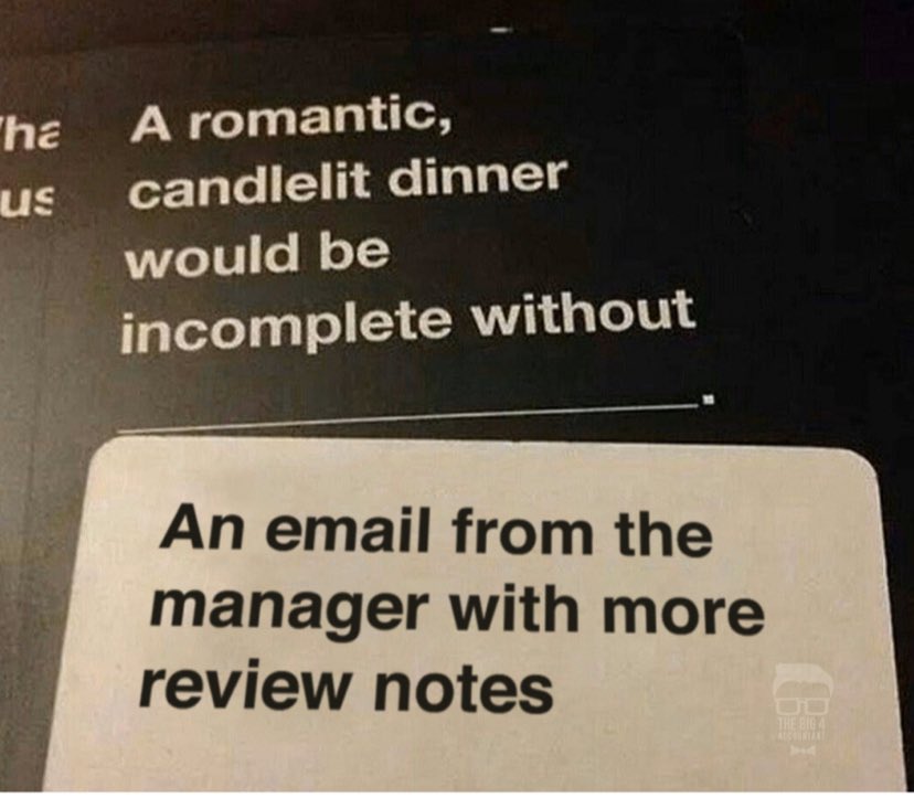 TheBig4Tweets's tweet photo. Cards Against Accountants https://t.co/g8vsCWBqaq