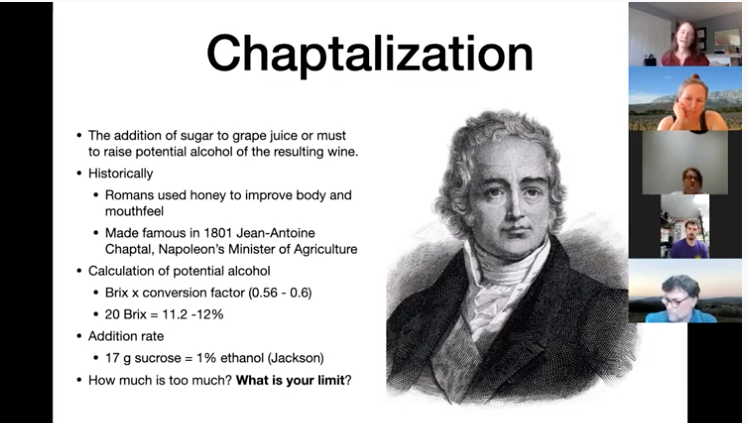 VAWREx's tweet photo. ICYMI: Our sensory session evaluating the results of 2019 chaptalization experiments is now available for viewing. https://t.co/8L9jMYcI8x (#vawine #wineexperiments #winetrials #winetasting #winescience #wineeducation #chaptalization #winemaking) https://t.co/OC0KPxOncr