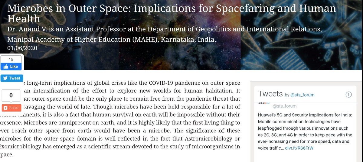 anandvpsd's tweet photo. my latest article...microbes can be both a problem and a solution, be it on earth or up above in outer space
https://t.co/OM8WPE0zhb
#COVIDー19 https://t.co/EJEESGLPb1