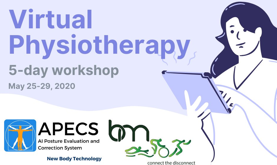 NewBodyTech's tweet photo. It's been our pleasure to partner with Beyond Movement physiotherapy rehab clinic in organizing a 5-day workshop "Virtual #physiotherapy", presenting modern digital practices for #physiotherapists confronted by the #COVID19 pandemics. https://t.co/cEZgqRYWvQ