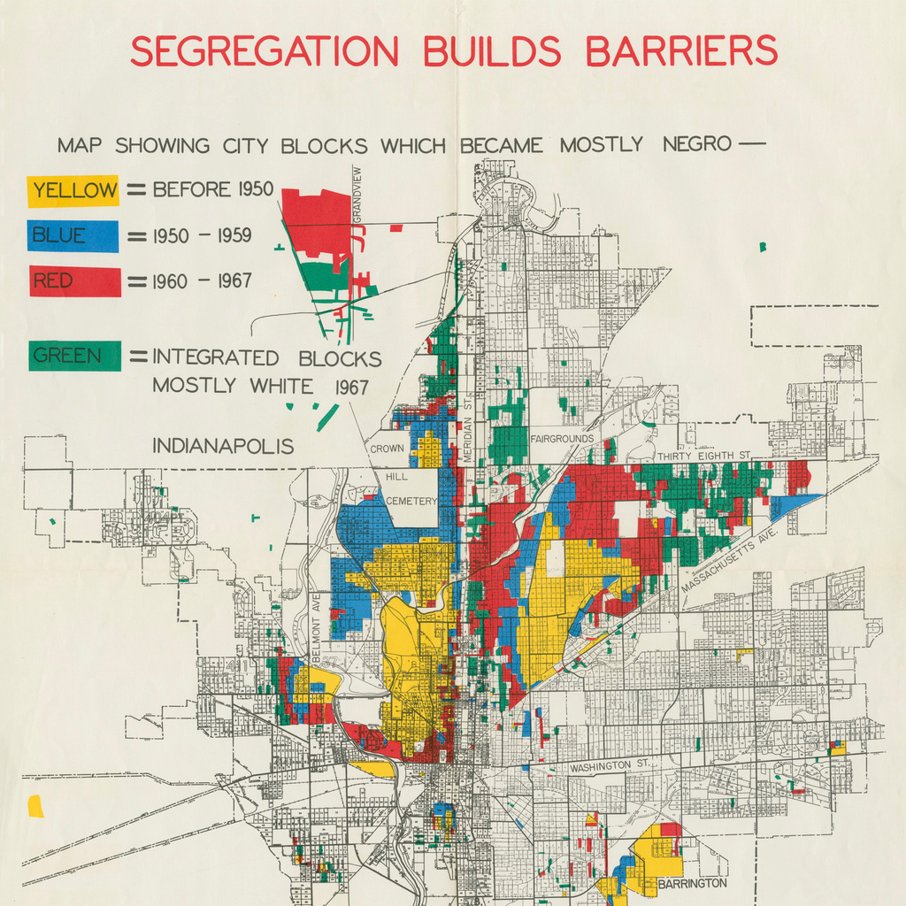 Historical injustices aren't injustices confined to the distant past—they also continue into the present and take on new forms and struggles. This map, a protest against residential segregation, is part of a story about racial justice that continues today. leventhalmap.org/digital-exhibi…