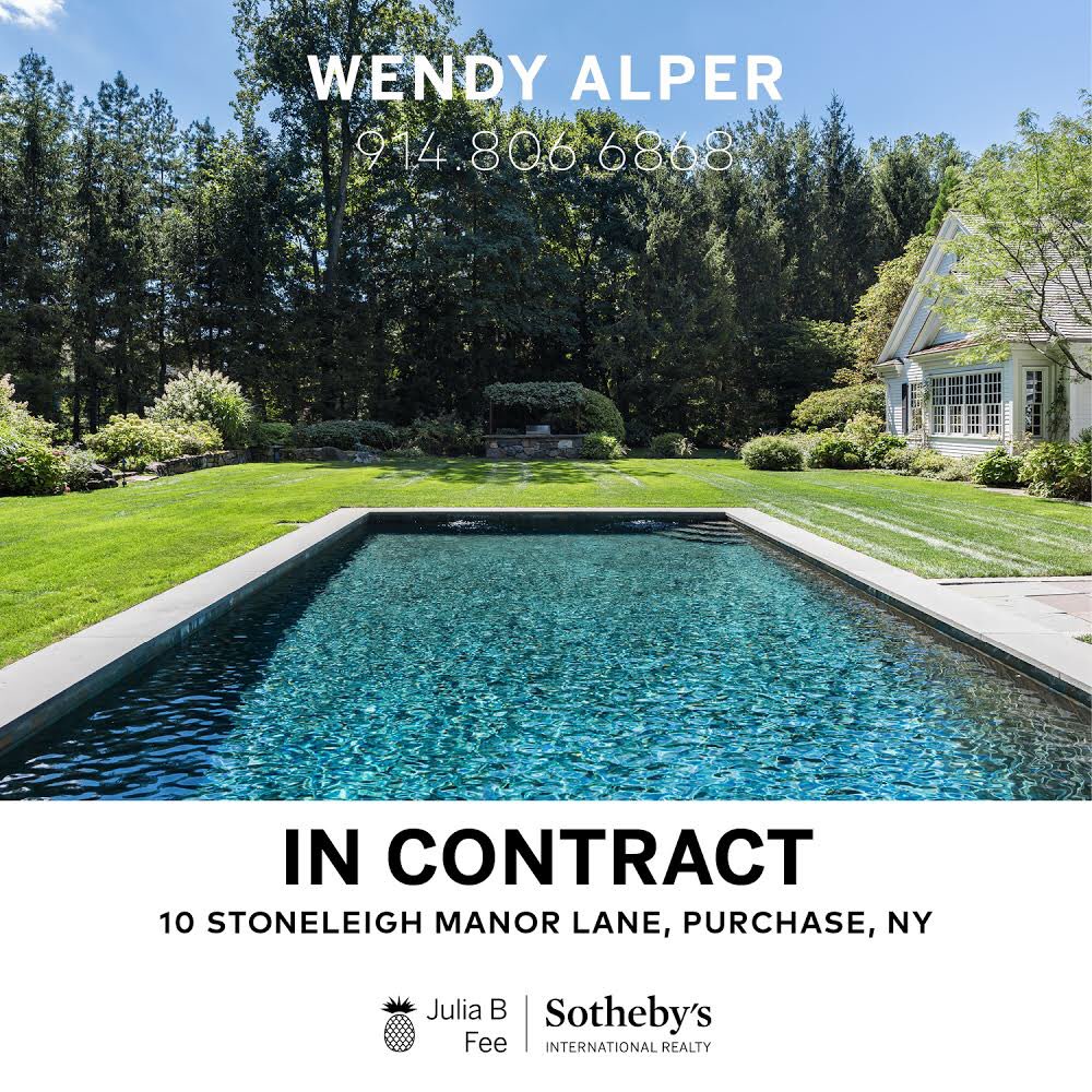 WendyAlper's tweet photo. In Contract!!! 10 Stoneleigh Manor #Purchase #NewYork #OnlySothebys #JuliaBFee #SothebysRealty #InContract #Westchester #RealEstate #LuxuryListing #Lifestyle #Modern #Outdoor #InteriorDesign #BurbsRock #MillionDollarListing #HappyToHelp #OnlyAgentYouNeed #CallMe #WendyAlper https://t.co/OYbpuDmiTW