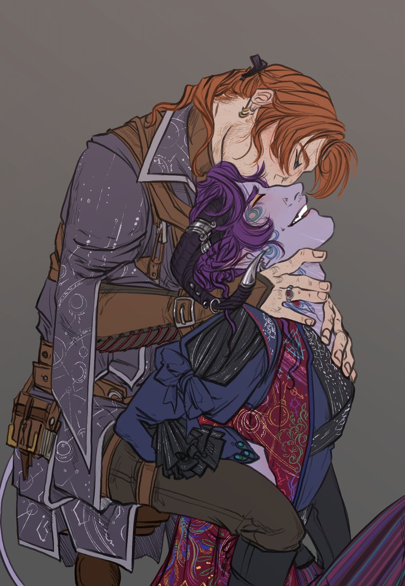 My first ever CR fanart were these two, today I needed a little warmth in my widomauk heart.

#criticalrole #criticalrolefanart #widomauk