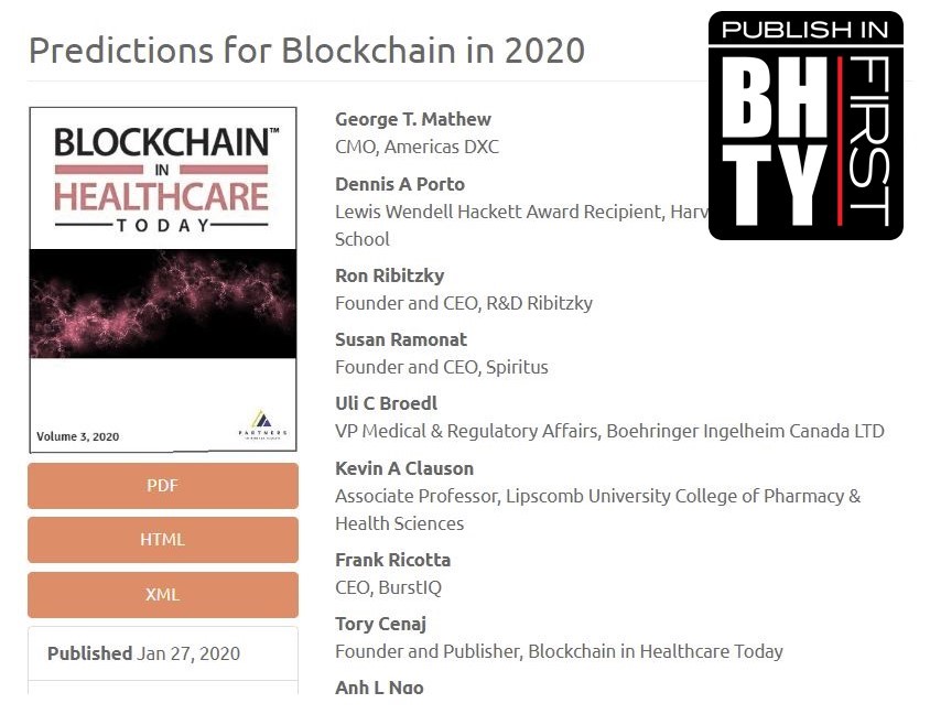 BHTYJournal's tweet image. #Predictions for Blockchain in 2020
doi.org/10.30953/bhty.…

#blockchaintechnology #blockchainforbigdata #distributedledger #DLT #AI #pharmaceuticalsupplyhchain #IdentitySolutions #Healthcare #DataPrivacy #pharmacy