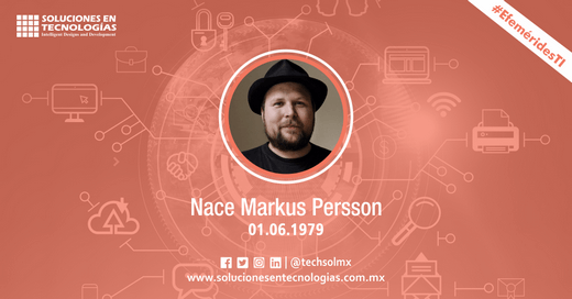 techsolmx's tweet photo. Un día como hoy (01/06/1979): Nacía en Estocolmo, Suecia, Markus Alexej Persson, desarrollador de videojuegos, fundador de la compañía Mojang AB, conocido como «El Padre del Videojuego Minecraft». https://t.co/X03rqGL4wu
#SomosSoluciones #EfeméridesTI #MarkusPersson #Minecraft https://t.co/7CMf0TB1aP