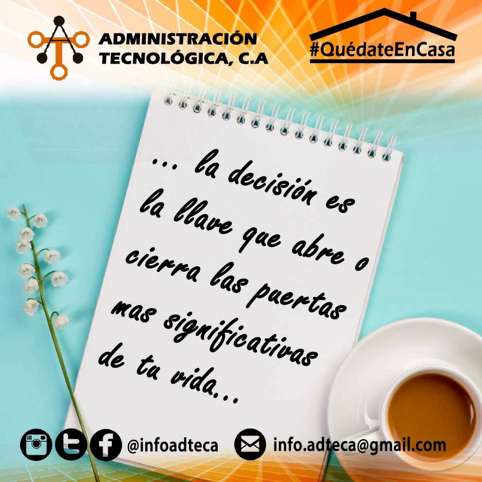 InfoAdteca's tweet image. 🎯  "No espere. Nunca va a ser el momento justo. Empiece en donde usted se encuentra y trabaje con las herramientas que pueda tener a su disposición ahora, y mejores herramientas van a ir apareciendo a medida que usted va avanzando" Napoleón Hill.
Somos #administraciontecnologica