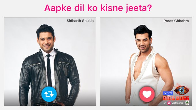 0pinionPoll's tweet photo. 🔄RT for #SidharthShukla,❤️LIKE for #ParasChhabra!

#SidHearts  #ParasArmy https://t.co/ODa3qfOLiY