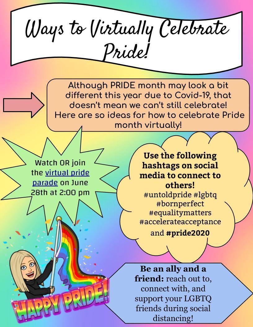 NMCulumovic's tweet photo. For the last few weeks our @caddyps GSA has been virtually meeting and working on a Zine for Pride Month! @equity_DDSB  Check it out (1): https://t.co/ZT6VskpaXi