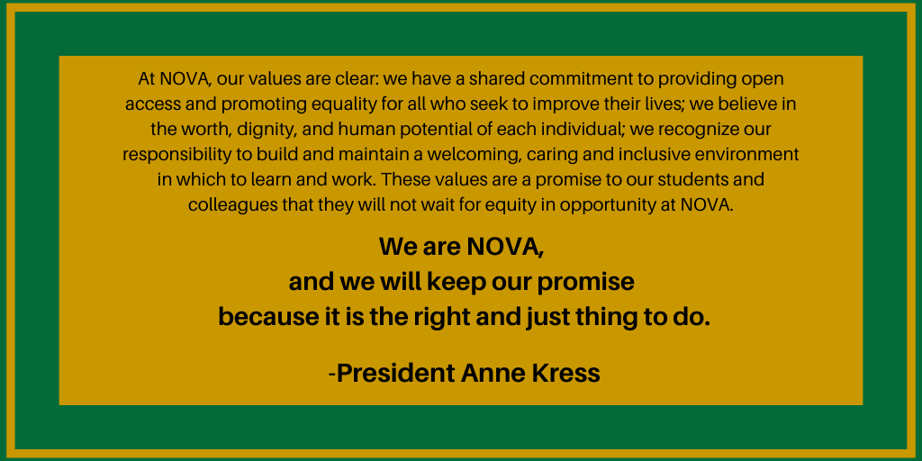 NOVAcommcollege's tweet image. A message from @NOVAPresKress. 

#YouMatterToNOVA