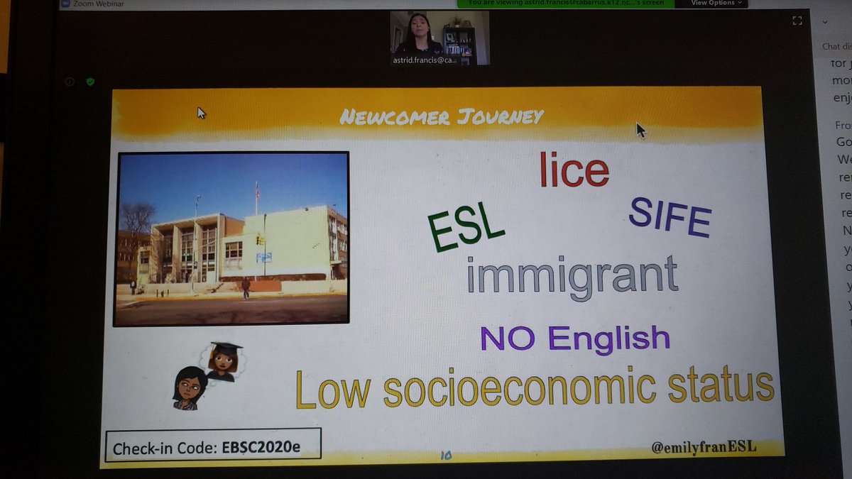 mrsbcardenas's tweet photo. Immigrant students bring rich experiences that will only make them stronger. As educators, we need to receive them with open arms to empower N show them how valued they R. We must rise above the labels! @emilyfranESL  #2020EBSC #ManyVoicesOneStory https://t.co/KX0qooFkMm