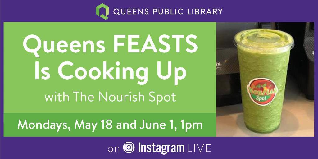 QPLNYC's tweet photo. Our #QueensFEASTS conversation with @TheNourishSpot owner Dawn Kelly continues on the QPL Instagram page on Monday, June 1st at 1PM! https://t.co/Tnz5HO7kfL
Watch Episode 1: https://t.co/NvR2FF8VC5
Watch Episode 2: https://t.co/rS9zRin216 https://t.co/V6AuSu8S2F