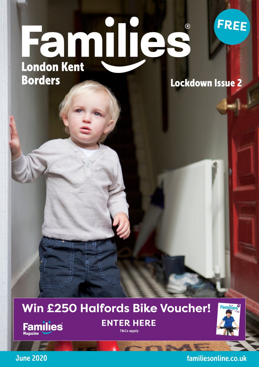 If you are a parent, you need our "surviving lockdown" magazine! Just click issuu.com/familiesonline… for a free digital copy! Home learning, pre-school play, virtual family tours, health, printables - we've got it covered! Plus win a Halfords Bike Voucher!