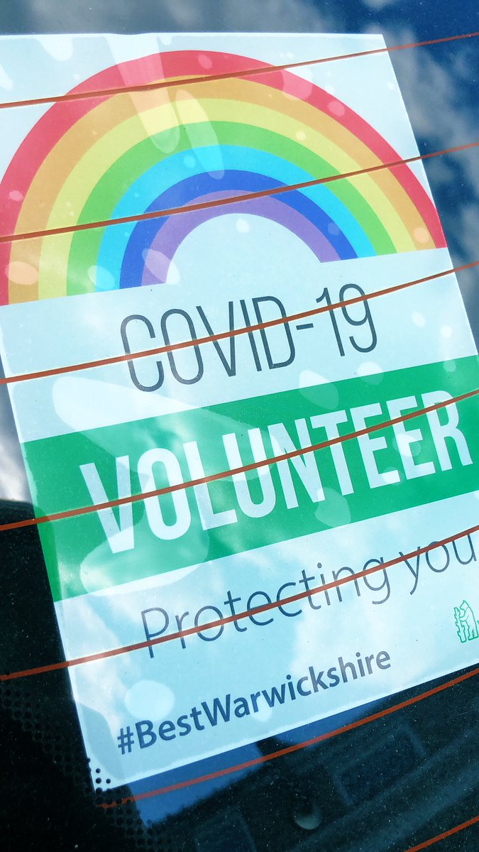 A huge thank you to all the volunteers out there who go above and beyond and fulfill vital roles across so many parts of society! My husband has been doing his bit during COVID-19 delivering prescriptions out to those shielding 😍 #VolunteersWeek #BestWarwickshire
