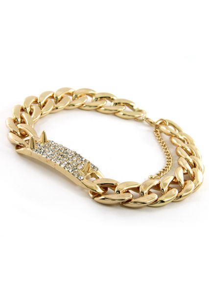 DIAMOND SPIKE ID GOLD NECKLACE

Seen on celebs this Bold Spike Crystal, Short, ID #Necklace is a must have!
Colour: Clear / Gold
Size: 17inches
We ship worldwide
Payment via PayPal or via website
sosexyfashion.com/diamond-id-spi…