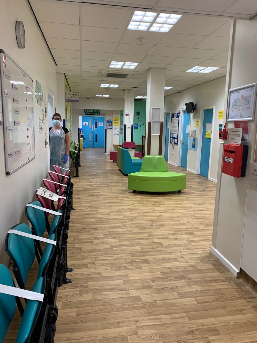 The Eye Department waiting area is a little quieter at the moment but we’re still here to help patients with urgent eye problems. Due to COVID-19, lots of appointments are happening virtually  For more information on virtual appointments, please visit:  https://www.sheffieldchildrens.nhs.uk/patients-and-parents/outpatients/video-appointments/