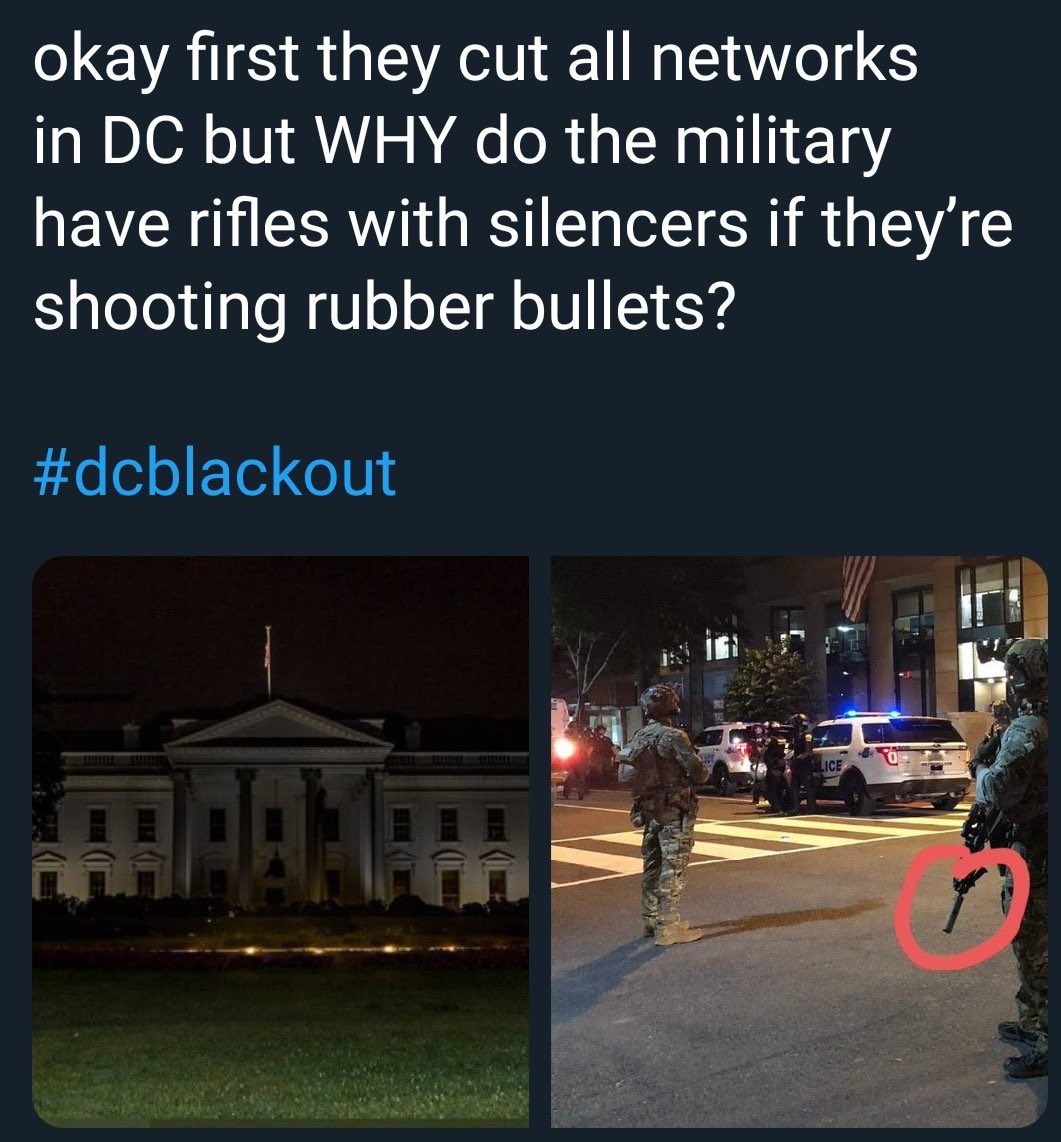 thetaylight's tweet photo. IF EVERYTHING WAS FINE, TWITTER WOULD NOT BE DELETING TWEETS, VIDEOS AND IMAGES LIKE THESE. incase you haven’t seen some of what has been shared, here you go. of course some people can be exaggerating things to create a panic but something clearly isn’t right in DC. #dcblackout https://t.co/l52JRKDMfb