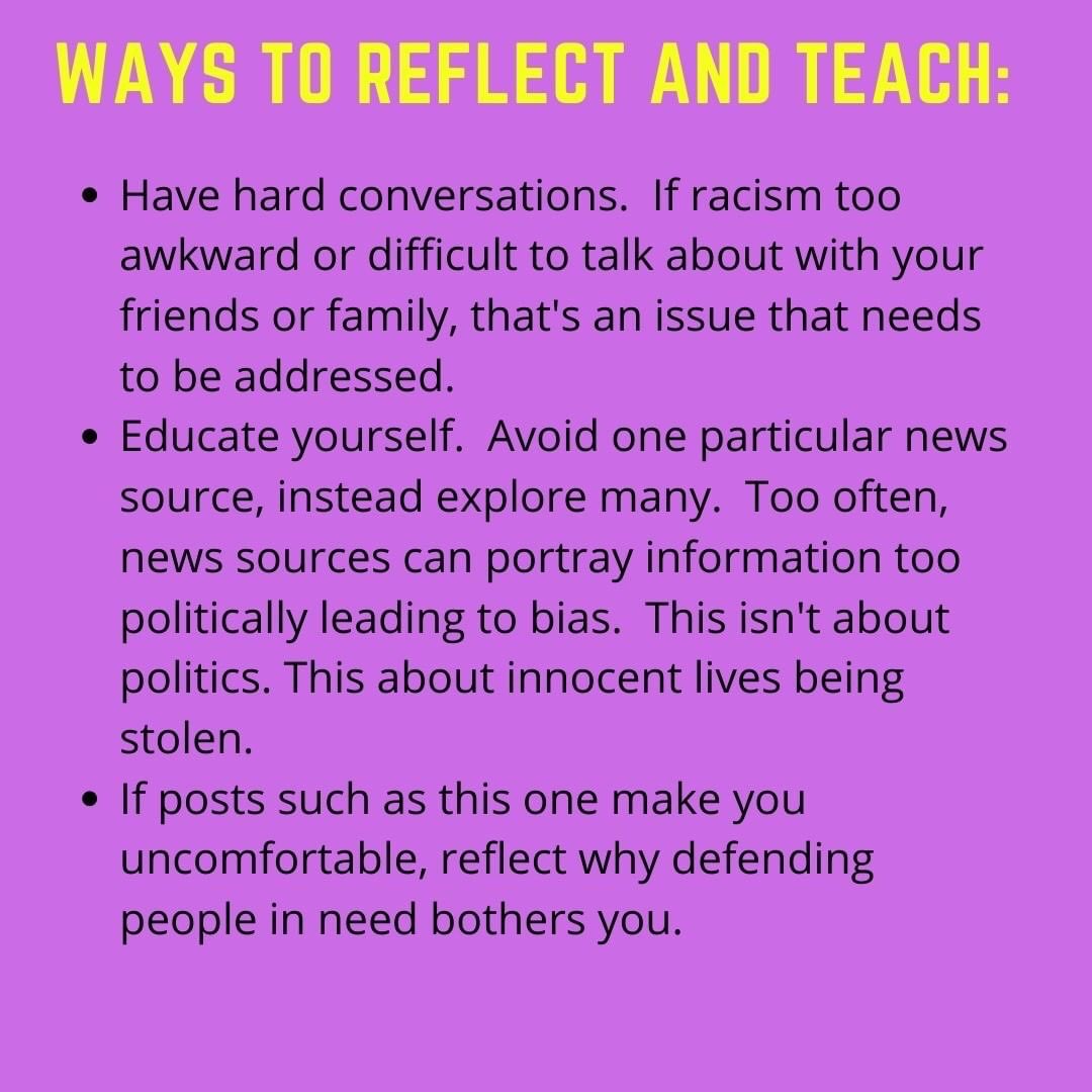 Now is time for reflection and action. #blm