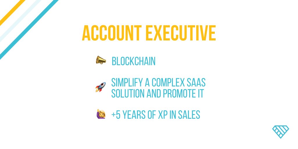 Discover this top opportunity in #Paris: Account Executive in this #blockchain  specialized start-up ! Give a quick glance here ➡️
ow.ly/13Lw50zSxb0