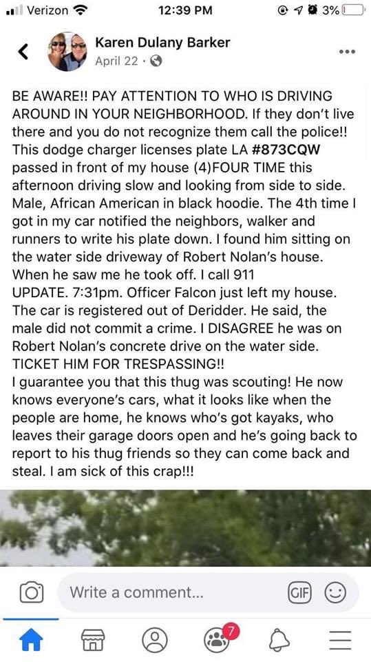 C_Phil_13's tweet photo. Here’s another scum in Lake Charles, LA. Do not give this bitch any business, this is an actual Karen https://t.co/XvP3Ti33Fg