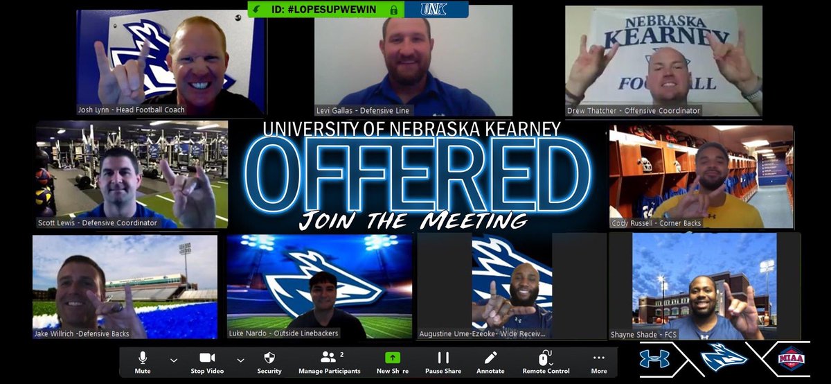 I am excited and honored to say that I have received an offer from the UNK Lopers.<a href="/Jake_Willrich/">Coach Willrich</a>