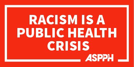 TIPHtweets's tweet photo. Racism is a public health crisis. ASPPH stands with those fighting to eradicate systemic racism and injustices. We cannot have a healthy world without a just world. As a public health community, we must stand together to end racism. #ThisIsPublicHealth https://t.co/T8oyDOE1XU