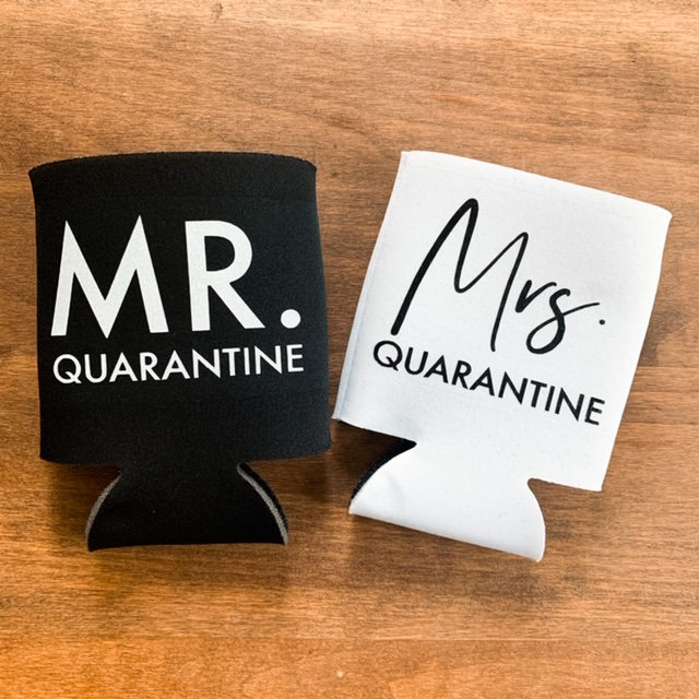 Excited to share the latest addition to my #etsy shop: Mr. and Mrs. Quarantine - Custom Can Cooler Coozie etsy.me/2XkFmQ6 #bridesmaid #bridalparty #wedding #weddingparty #gifts #customcancoolers #cancoolers #koozies #coozies