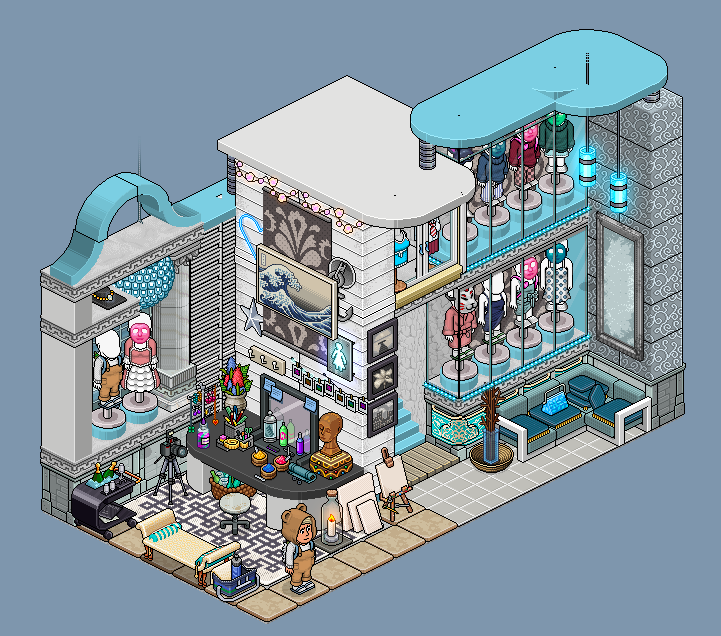 made myself a little closet 🤗