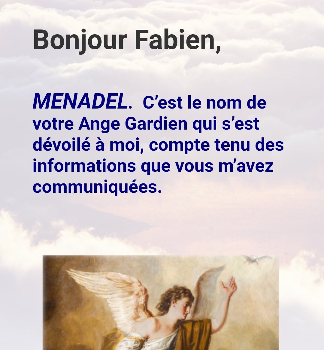 C'est vraiment magique. J'espère que mon ange gardien saura me protéger des spams. On en reparle bientôt ?!?!