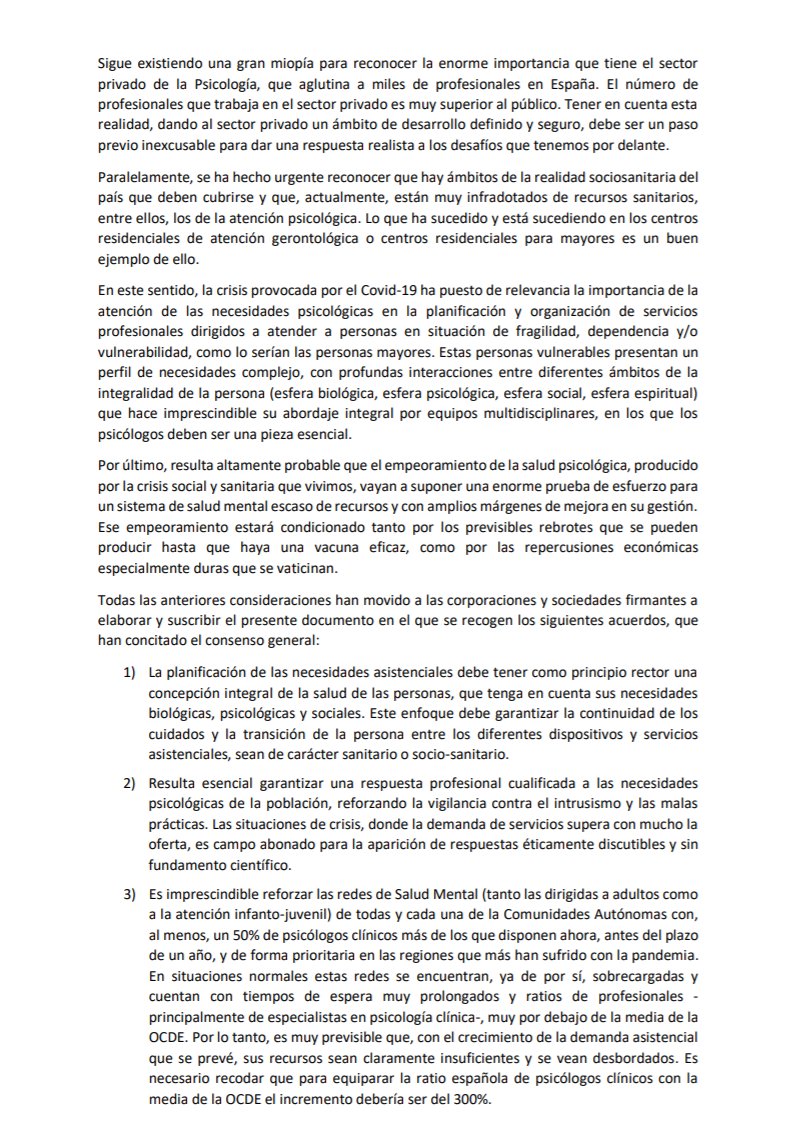 AEIDTF's tweet photo. Nuestra asociación apoya el documento de consenso de las organizaciones de la Psicología más vinculadas al ámbito sanitario sobre los efectos que ha tenido la pandemia del Covid-19. https://t.co/2hXAFwth1Z