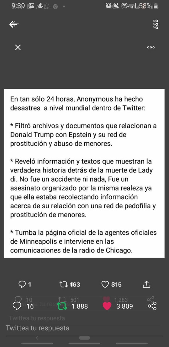 #Anonymuos difundir Twitter lo esta borrando