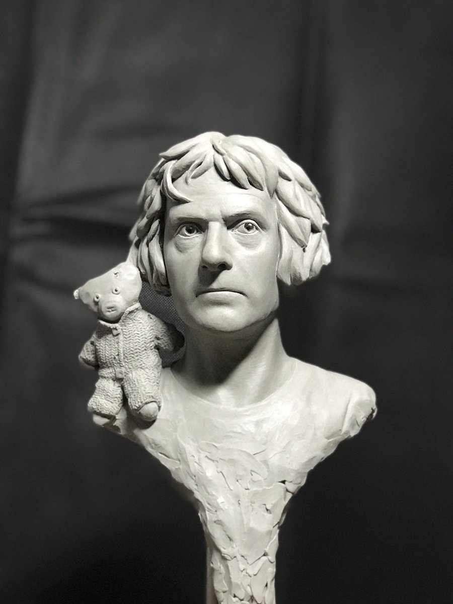 Farry_'s tweet image. My sculpture I made of Grayson and his beloved Alan Measles ☺️ please share, would love if he sees it! conorfarr.com #GraysonsArtClub @Alan_Measles #sculpture #art #artist @Channel4 #channel4 @Philippa_Perry @chriscollerton @JoeevansJoe @SwanFilmsTV #C4ArtClub