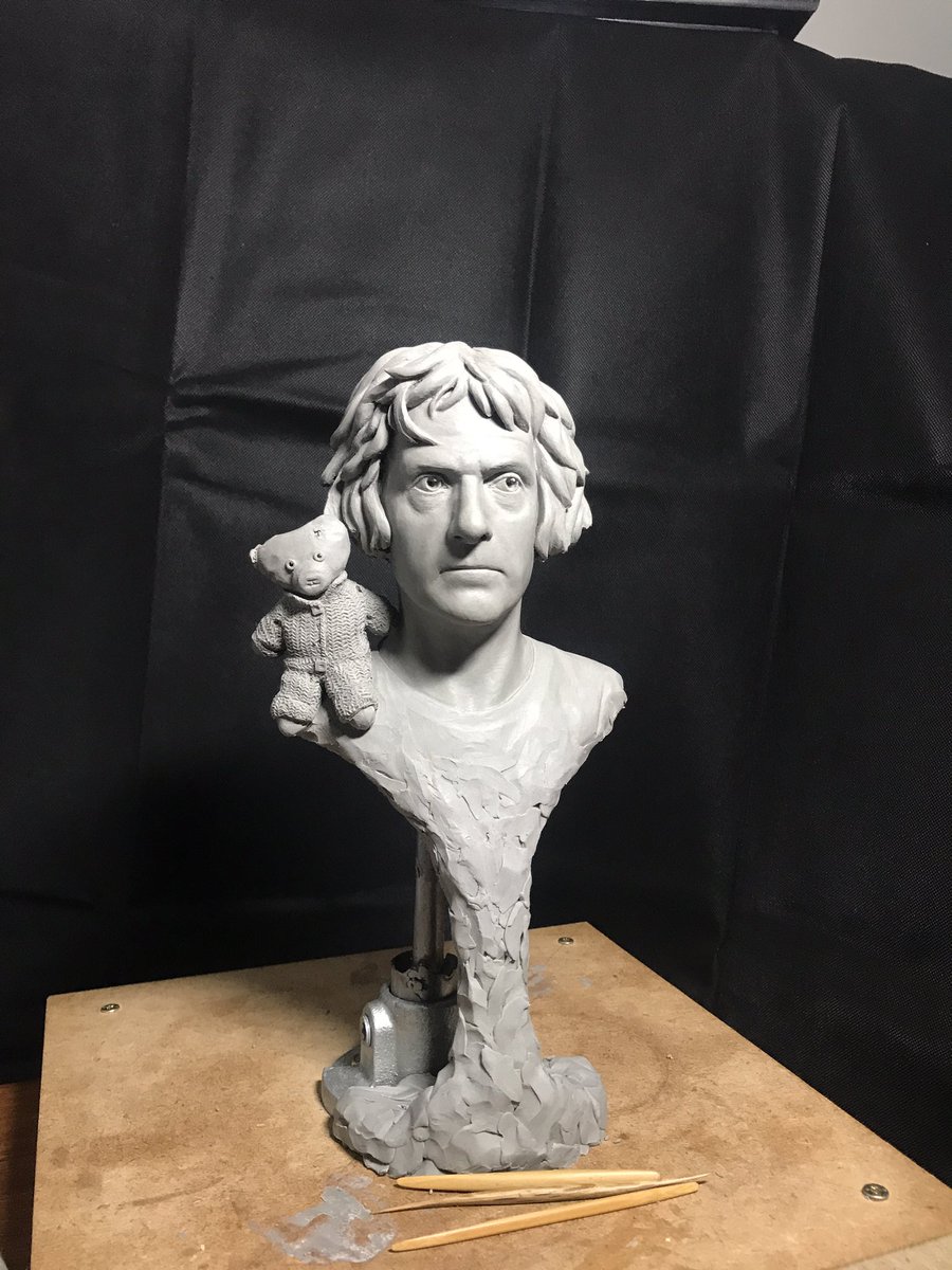 Farry_'s tweet image. My sculpture I made of Grayson and his beloved Alan Measles ☺️ please share, would love if he sees it! conorfarr.com #GraysonsArtClub @Alan_Measles #sculpture #art #artist @Channel4 #channel4 @Philippa_Perry @chriscollerton @JoeevansJoe @SwanFilmsTV #C4ArtClub