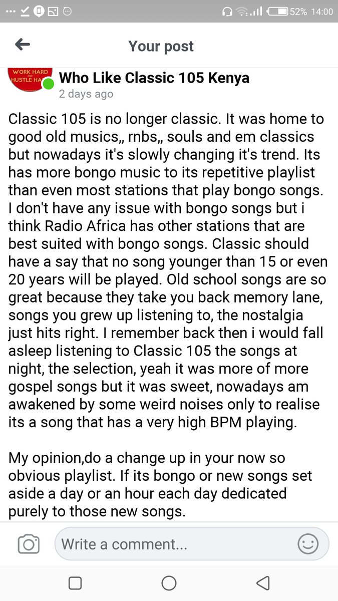 ClintonMChayes's tweet photo. @Classic105Kenya @Classic105Kenya 🙄🙄 regain back the lost glory. https://t.co/yYJ0ov6e70