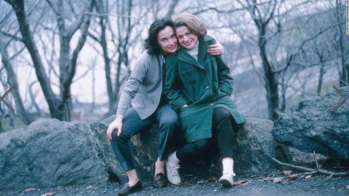 Each June I find myself thinking of Edie Windsor, who fought a long battle to have her marriage to Thea Spyer recognized. She refused to give up on the promise of America, and she refused to shrink any part of herself in order to fit into the America she dreamed of. Happy Pride.