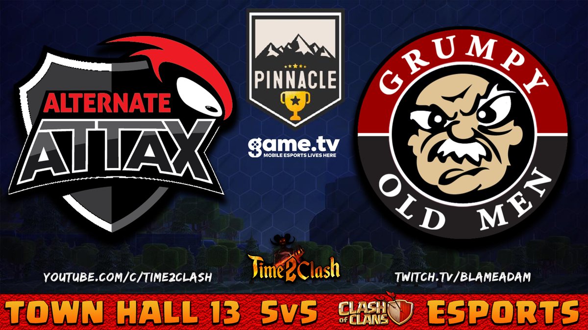 AdamCasts's tweet image. PINNACLE CUP PLAYOFFS

Grumpy Old Men have been performing very well lately, but this is a huge task, the incredible Atn Attax.  Let's go!

Twitch: twitch.tv/blameadam
YouTube: youtube.com/c/time2clash/l…
Trovo: trovo.live/time2clash