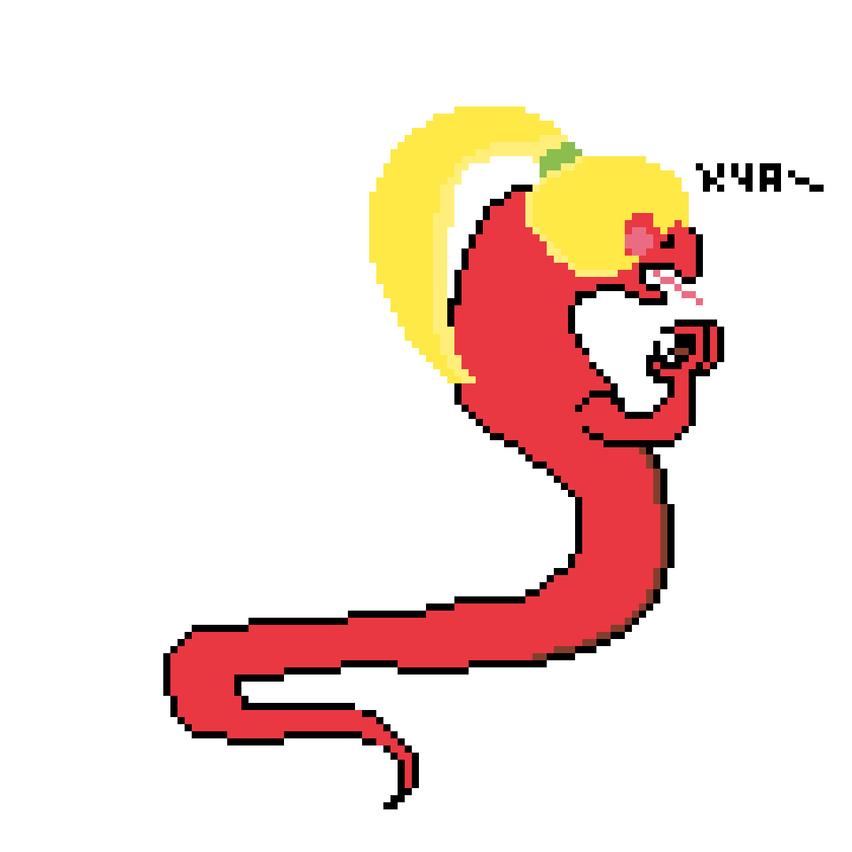 Siillabe's tweet photo. J'ai essayé un truc :/ #Salamender
#pixel_dailies #pixelart @Pixel_Dailies https://t.co/zo0Unb9cfM