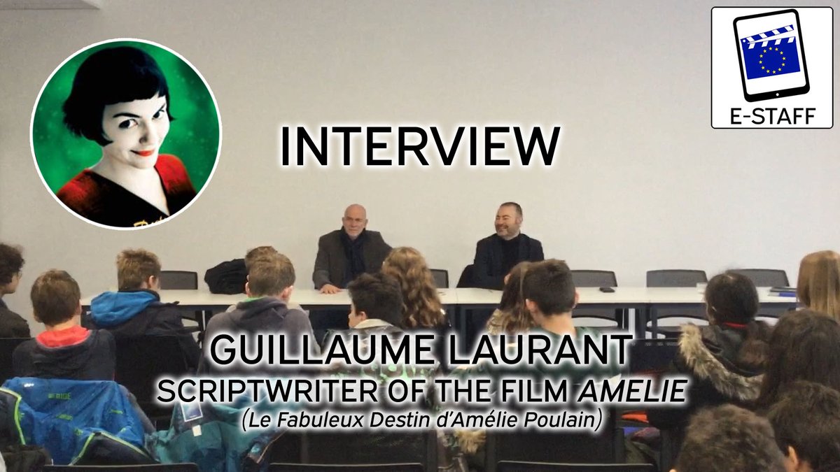 Interview of #guillaumelaurant, scriptwriter of <a href="/JeanPJeunet/">Jean Pierre Jeunet</a>'s film Amélie, by the E-STAFF students on @annonay1erfilm festival (joint distance work on subtitles with <a href="/padlet/">Padlet</a>)

youtu.be/ZXfJf_mqIxQ

#EMI #elearning #continuitépédagogique <a href="/CPerrieres/">Collège les Perrières</a>  <a href="/acgrenoble/">Académie de Grenoble</a> <a href="/ErasmusplusFR/">Agence Erasmus+ France / Education Formation</a>