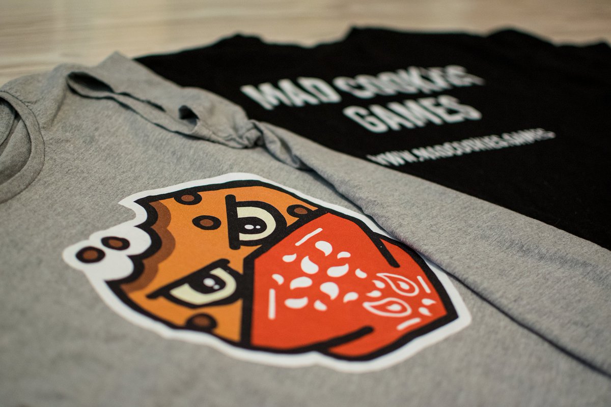 MadCookiesGames's tweet photo. The greatest outfit combo for a Mad Cookies team member? 👕 Definitely these amazing t-shirts with our own logo + this lovely hoodie that we get to wear as alumni students of Butterfly Effect 🖤
#comfywear #shirtwear #hoodieseason #tshirtdesignlogo #owndesign #gamestudio https://t.co/BbI8srTmOD