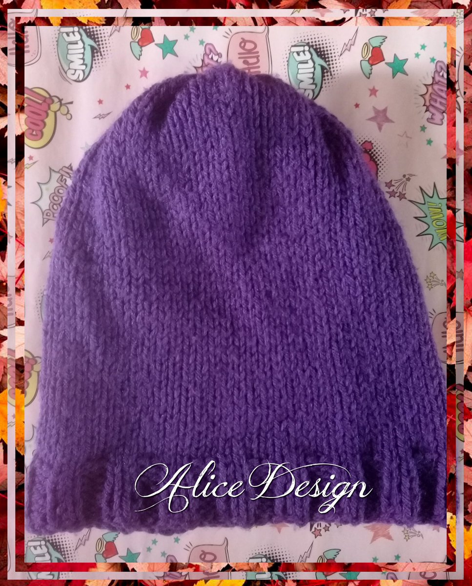 AliceDesignOk's tweet photo. Gorro de lana violeta by #alicedesignstore #gorros #woolcap #invierno2020 #winter #woman #men #unisex #knitting #knit #l4l #f4f #stayhome #quedateencasa https://t.co/58nywkReOL