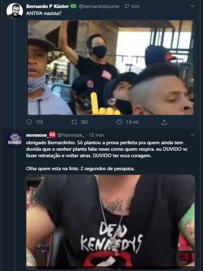 Normose_'s tweet photo. Bernardo Kuster em: Pego na mentira em 4 atos

1 - Bernardo mente 
2 - é desmascarado 
3 - mantem a mentira pra não ficar feio 
4 - bernardo  é desmascarado de novo. 

Mas JAMAIS voltará atras: isso é método pra plantar mentiras - nunca se defenda, só ataque. https://t.co/lzXaeKoF14