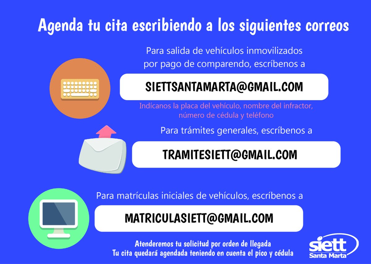 #SIETTInforma 📢 Hemos establecido diferentes canales de comunicación con el fin de atender tus necesidades. 🗓️Agenda tu cita con nosotros.
⏰Horario de atención: lunes a viernes de 8:00 a.m. - 1:00 p.m.
