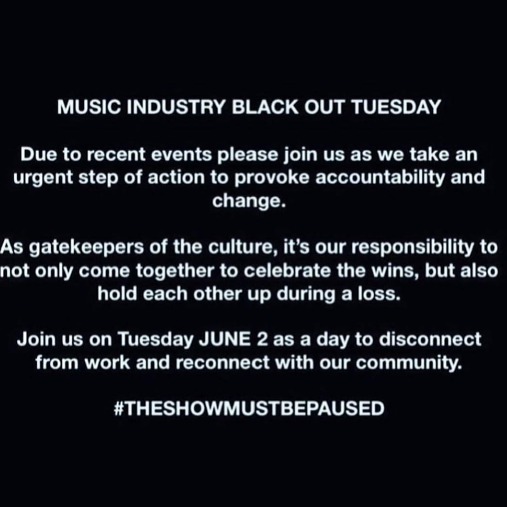 #BlackLivesMatter #TheShowMustBePaused