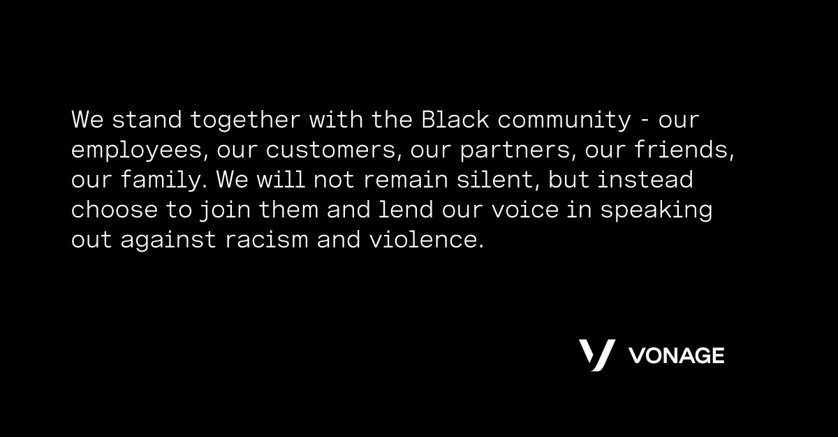 Vonage's tweet image. 