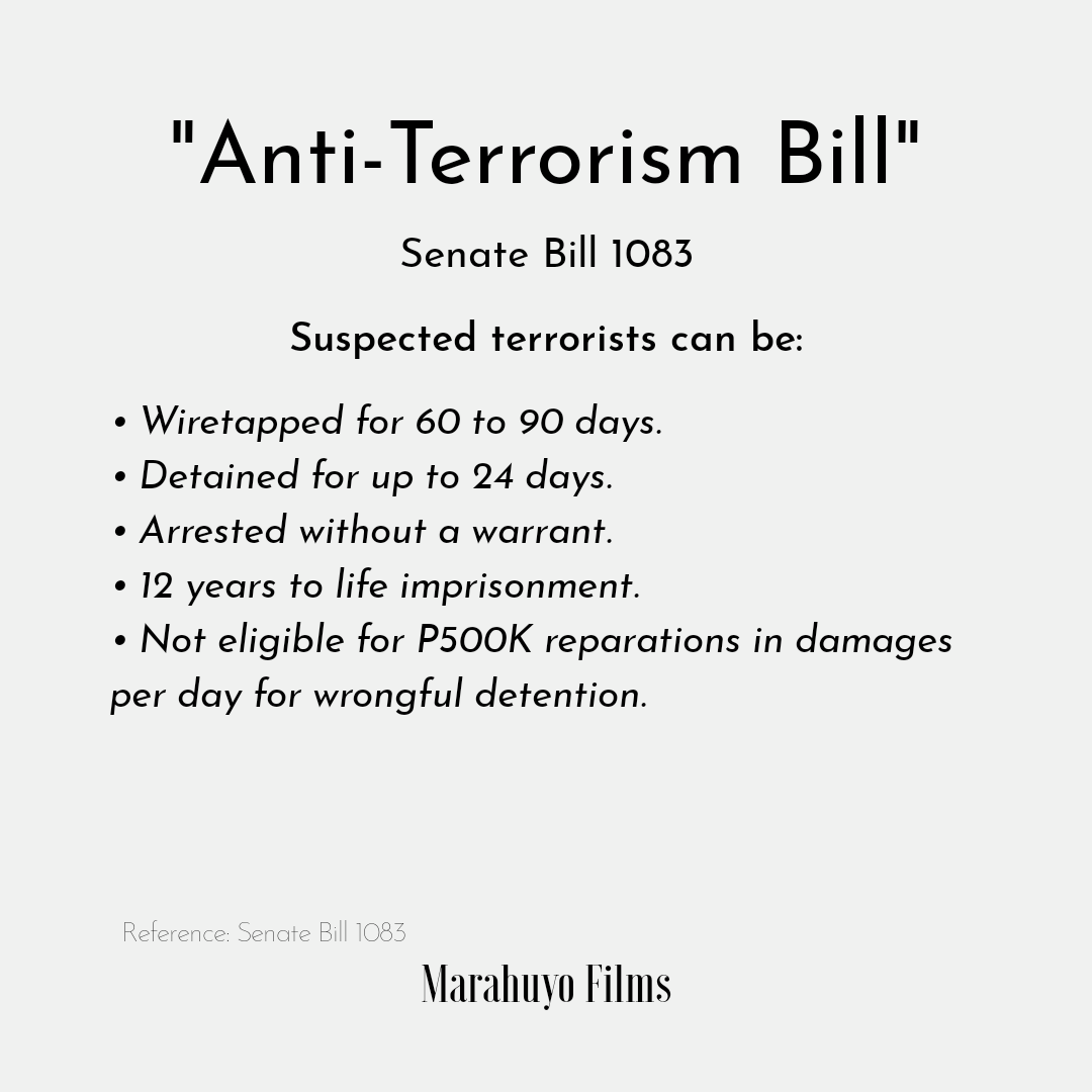 MarahuyoFilmsPH's tweet photo. Freedom of speech is the basic human right, let's fight for it!
#JunkTerrorBill https://t.co/hYEHedOZ0s
